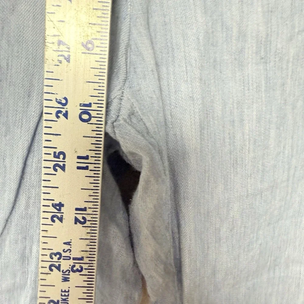 Banana Republic Martin Fit Women's Light‎ Blue Linen Pants Size 12